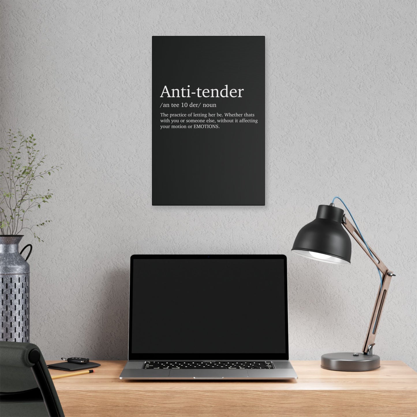 Anti- Tender Definition Canvas