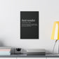 Anti- Tender Definition Canvas