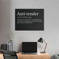 Anti- Tender Definition Canvas