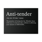 Anti- Tender Definition Canvas